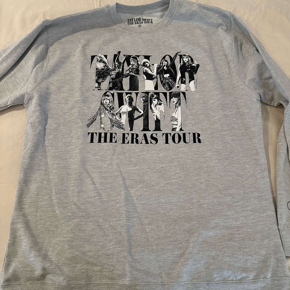 Taylor Swift The Eras Tour Gray Crew Neck